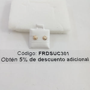 BROQUELES BROQUEL FIG LUNETA 14K 0.2268 GR (NUEVO)