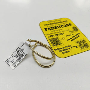ARRACADAS PAR ORO 14 K 3.7 GRMS (SEMINUEVO)