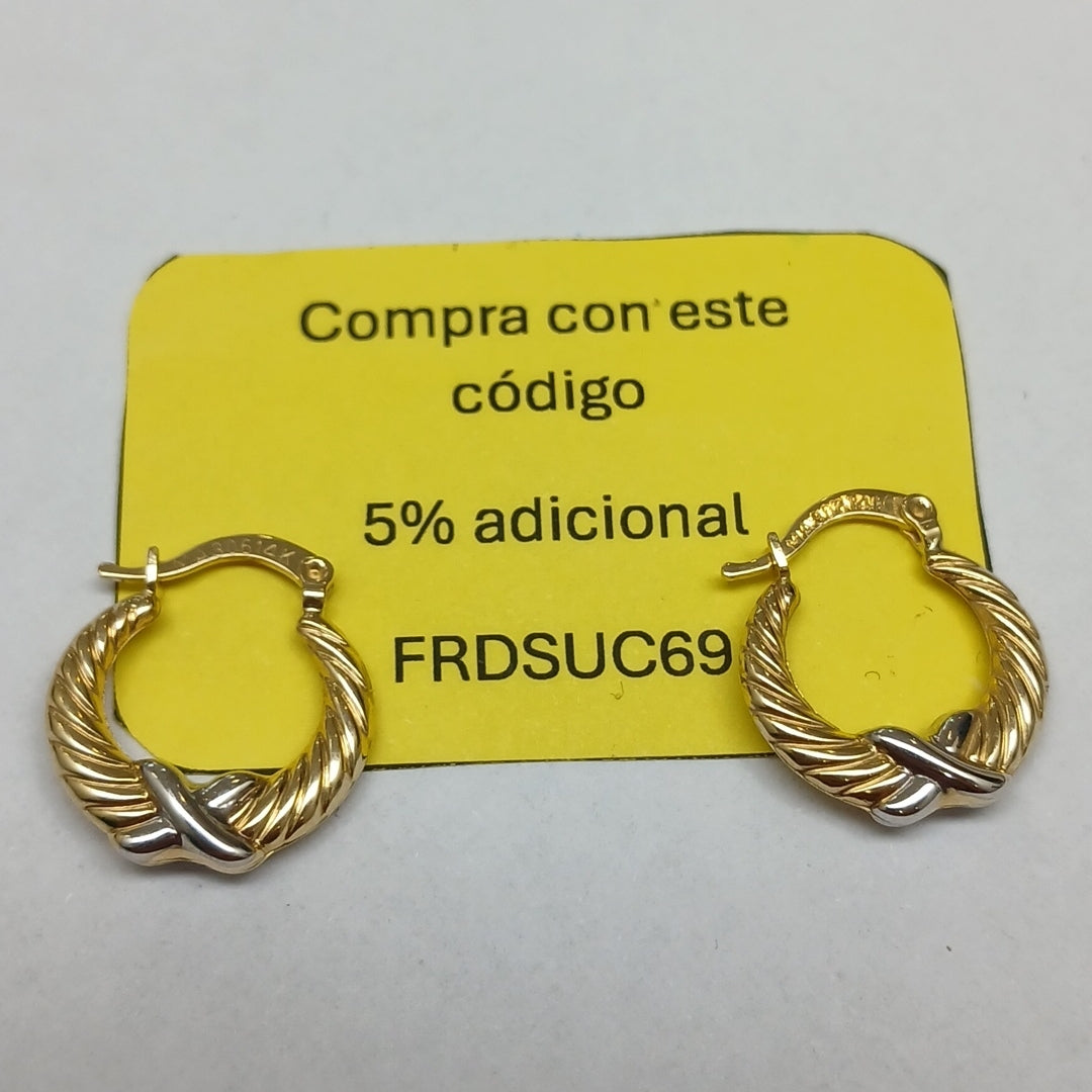 ARRACADAS ORO 14K 1.3 (NUEVO)