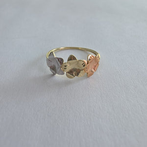ANILLOS ANILLITO FIG FLORES 10K TALLA 8 1.2 GR (NUEVO)