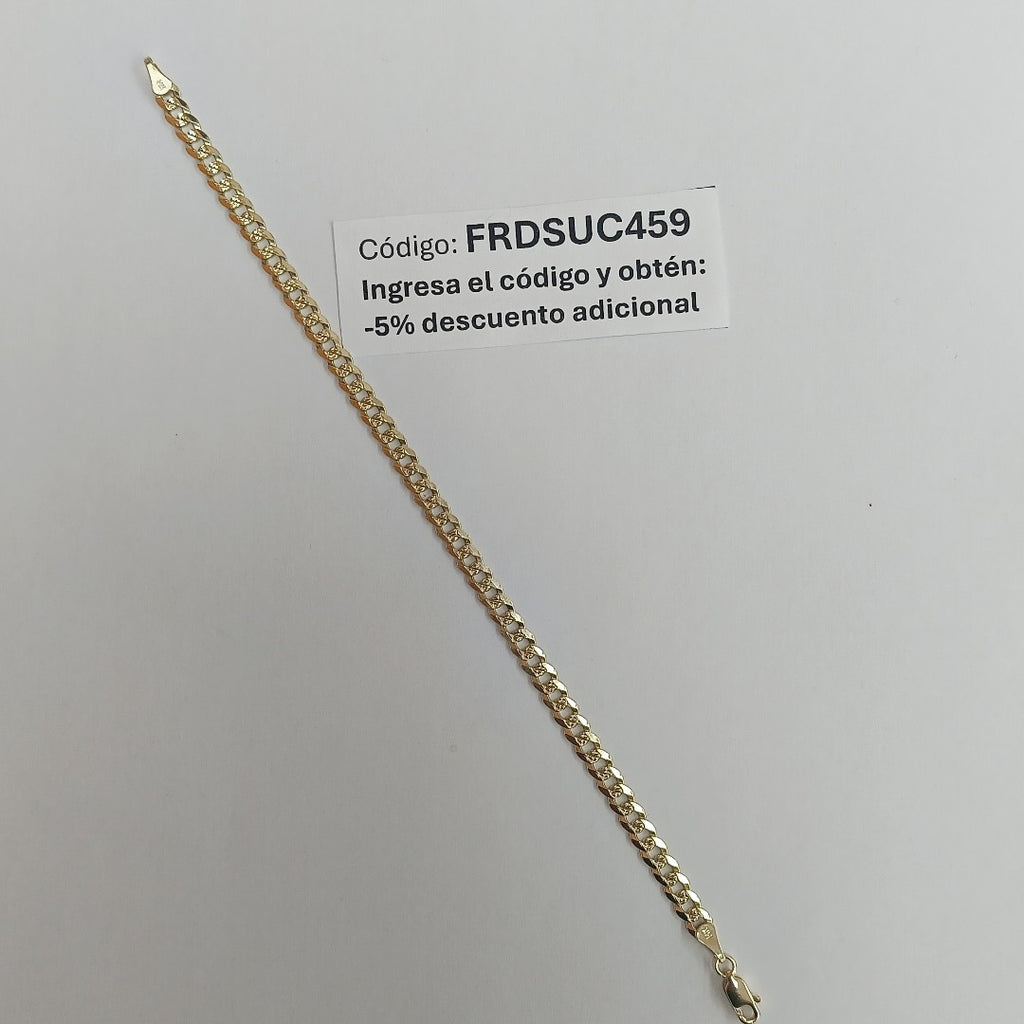 PULSERA BARBADA 14K 21 CM 7.5 GR (NUEVO)