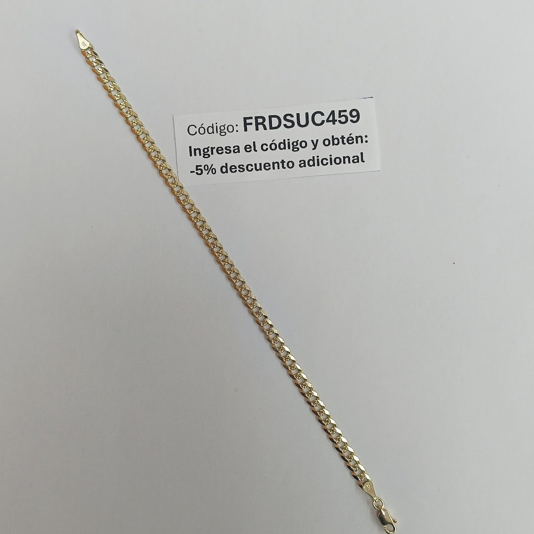 PULSERA BARBADA 14K 21 CM 7.5 GR (NUEVO)