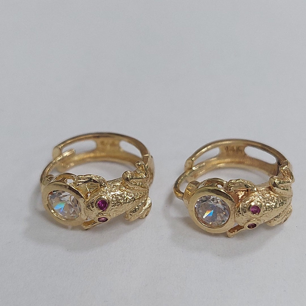 ARRACADAS PAR ORO 14 K 3.1 GRMS (SEMINUEVO)