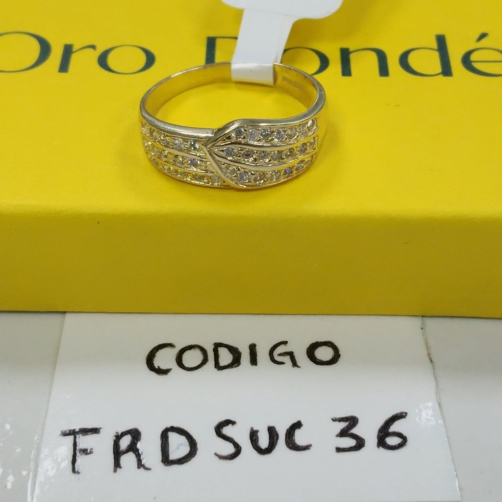 ANILLOS C CIRCONIAS 14K TALLA 9 3 GR (NUEVO)