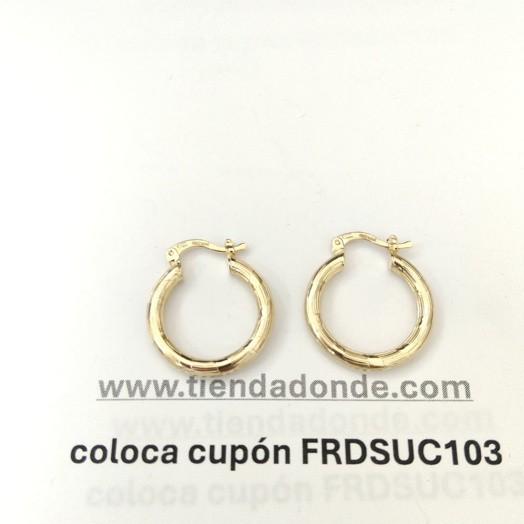 ARETES ARRACADAS 14K 2.7 GR (NUEVO)