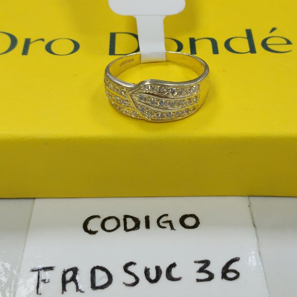 ANILLOS C CIRCONIAS 14K TALLA 7 2.8 GR (NUEVO)