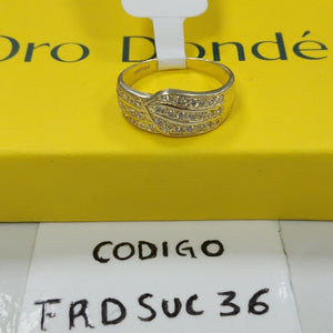 ANILLOS C CIRCONIAS 14K TALLA 7 2.8 GR (NUEVO)