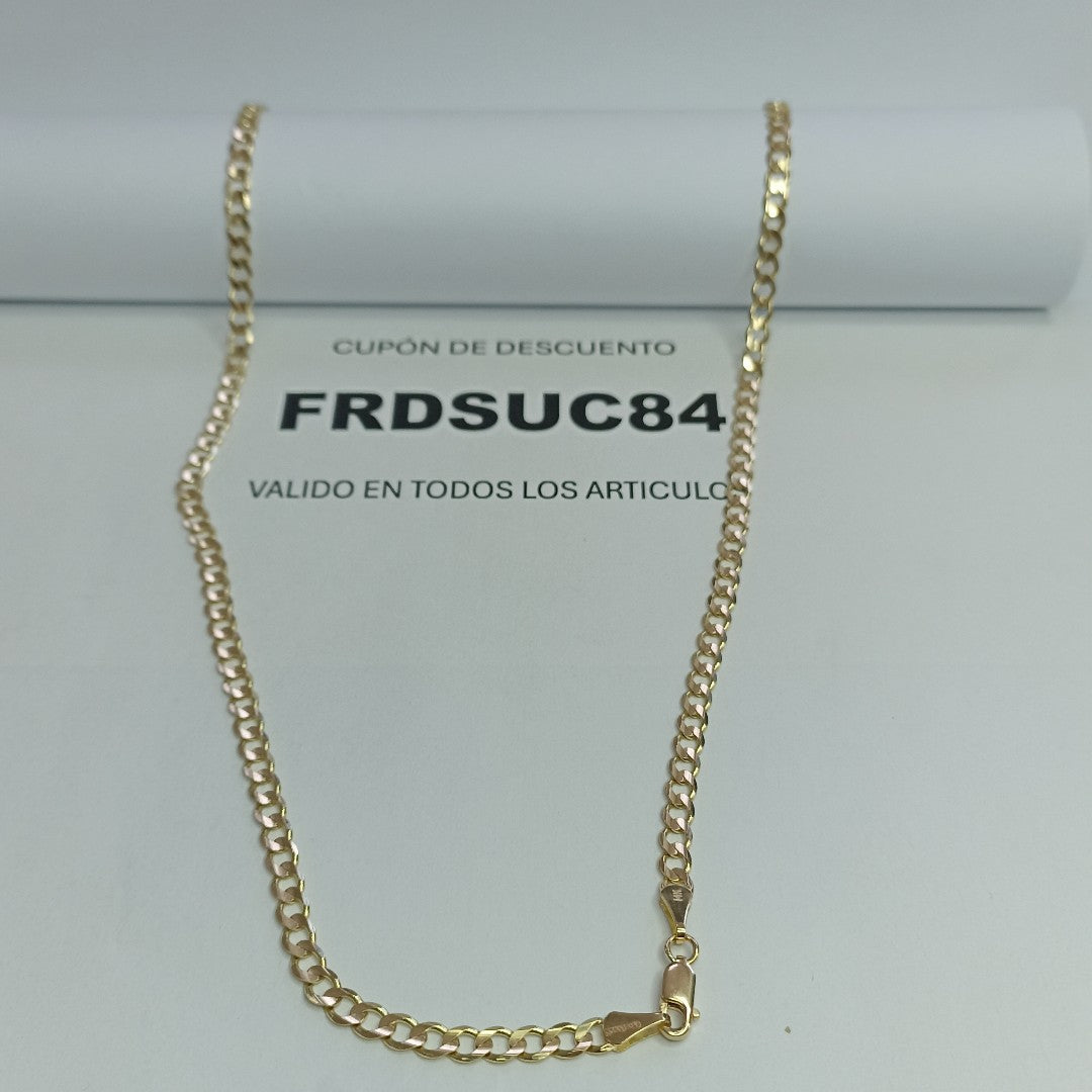 CADENA BARBADA 14K 55 CM 12.5 GR (NUEVO)