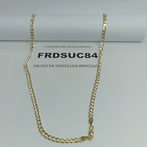 CADENA BARBADA 14K 55 CM 12.5 GR (NUEVO)