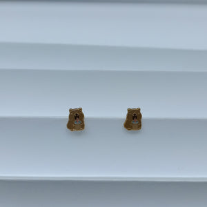 BROQUELES BROQUEL FIG CAPIBARA 14K 0.2657 GR (NUEVO)