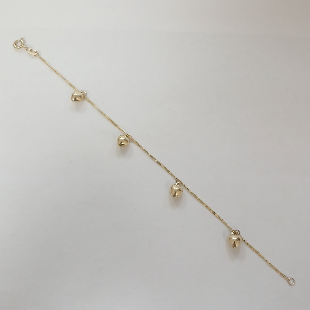 PULSERA ESPECIAL DIJES 10K 18 CM 1.7 GR (NUEVO)
