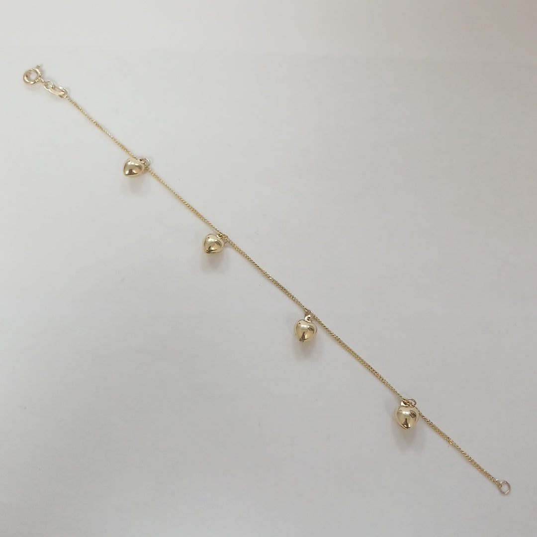 PULSERA ESPECIAL DIJES 10K 18 CM 1.7 GR (NUEVO)