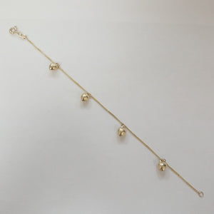 PULSERA ESPECIAL DIJES 10K 18 CM 1.7 GR (NUEVO)