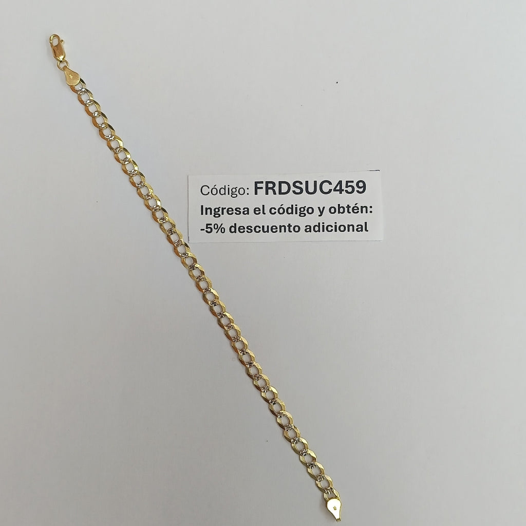 PULSERA BARBADA 14K 21 CM 6.2 GR (NUEVO)