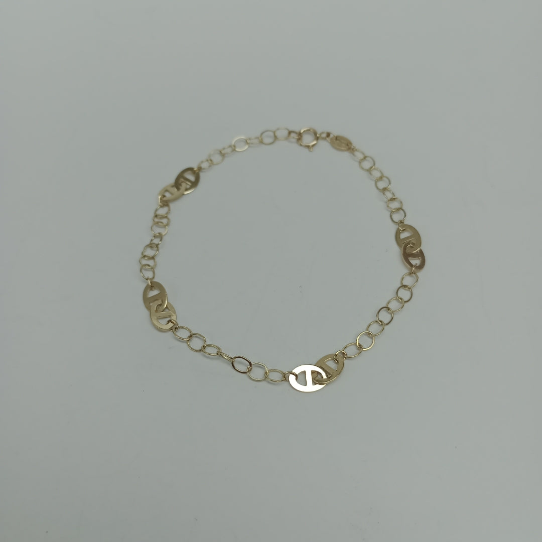 PULSERA ESPECIAL 14K 18 CM 1.5 GR (NUEVO)