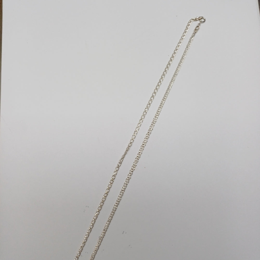 CADENA DOBLE ESLABON PLATA .925 50 CM 3.63 GR (NUEVO)