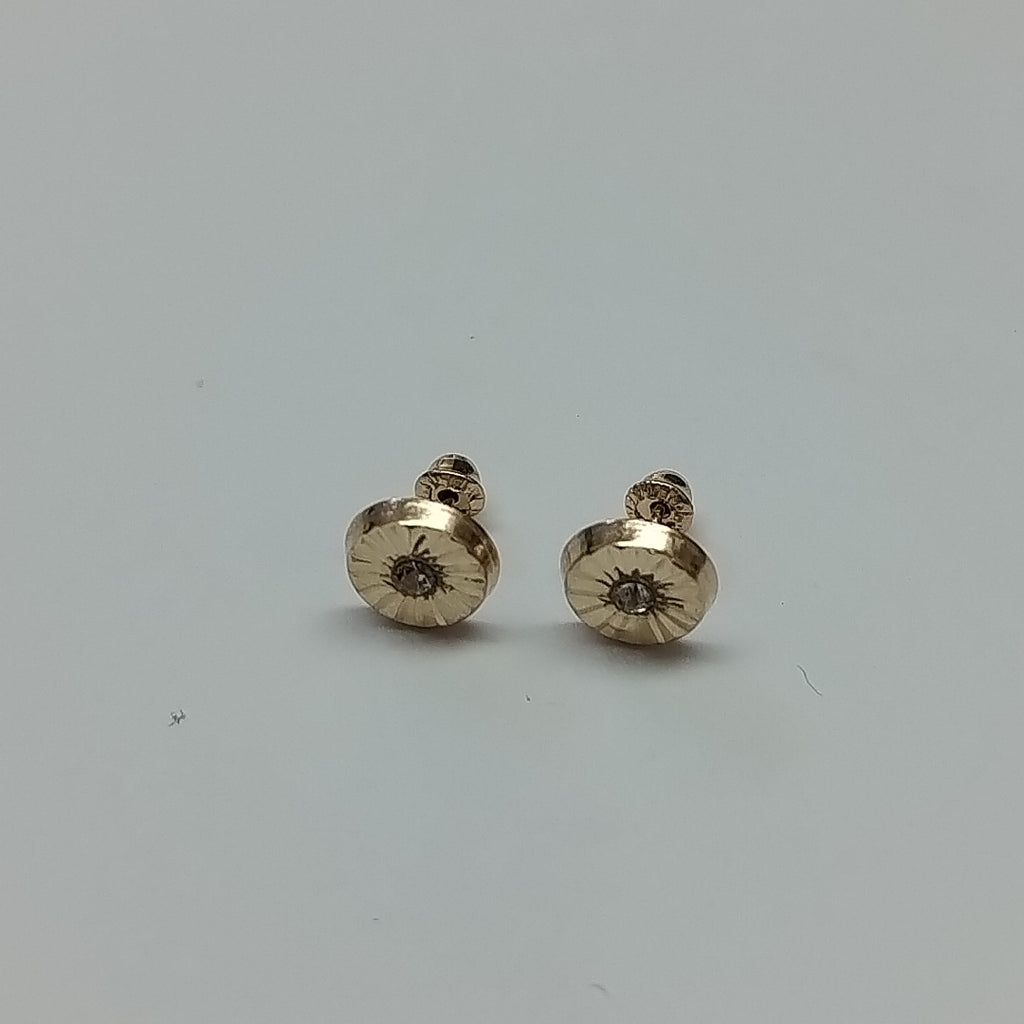 BROQUELES BROQUEL FIG BOTON C CIRCONIA 14K 0.2916 GR (NUEVO)