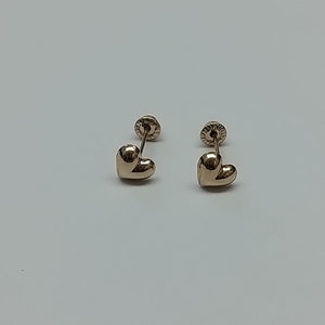 BROQUELES BROQUEL FIG CORAZON LISO 14K 0.1987 GR (NUEVO)