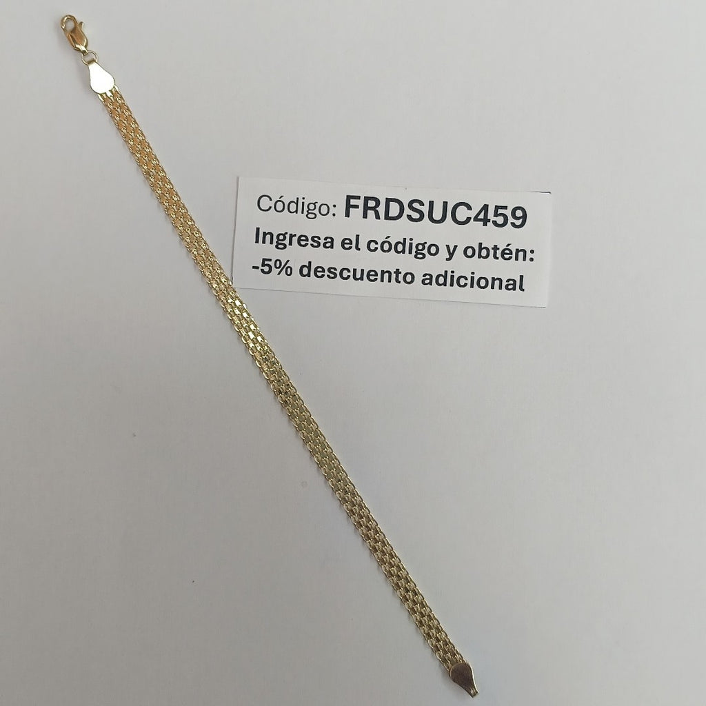 PULSERA ESPECIAL 14K 18 CM 4.4 GR (NUEVO)