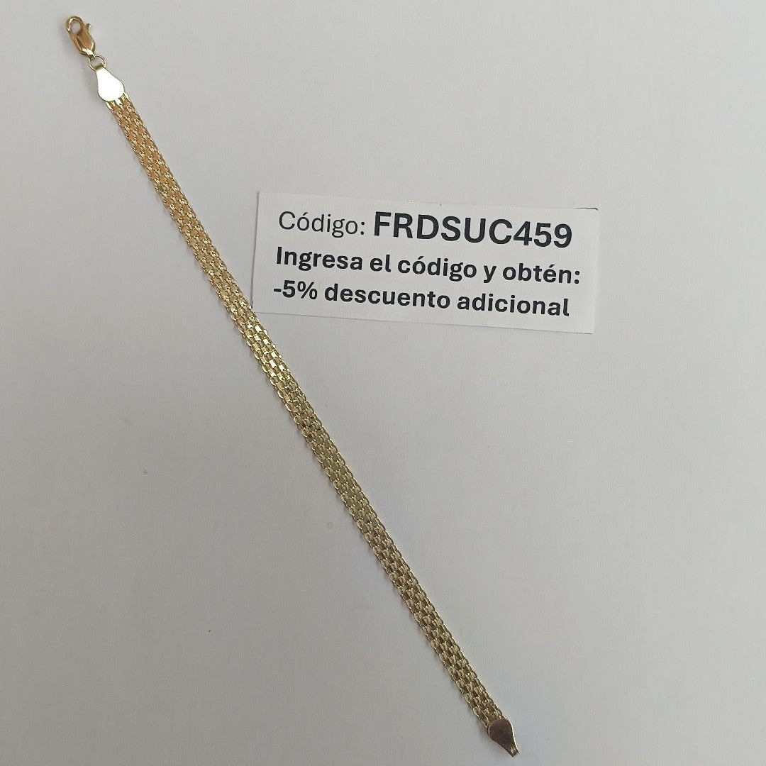 PULSERA ESPECIAL 14K 18 CM 4.4 GR (NUEVO)