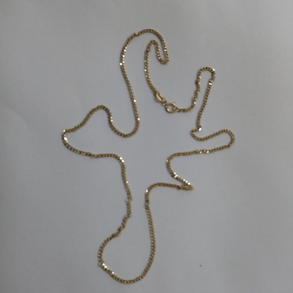 CADENAS TEJIDO BARBADA ORO 10K 60 CM 4.2 GR (NUEVO)