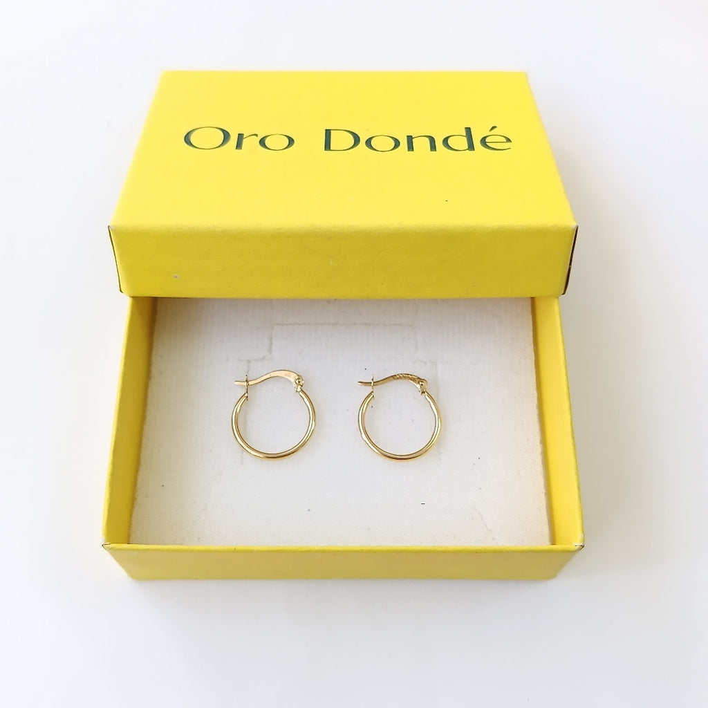 ARETES ARRACADAS 14K 1.2 GR (NUEVO)