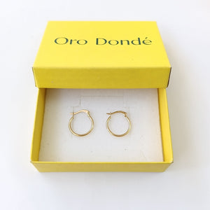 ARETES ARRACADAS 14K 1.2 GR (NUEVO)