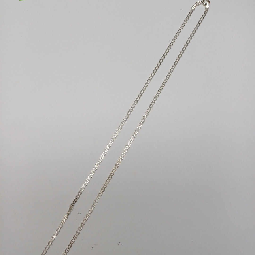 CADENA TEJIDO GUCHI PLATA .925 60 CM 3.7 GR (NUEVO)