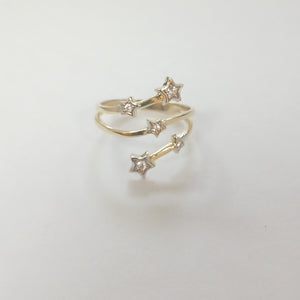 ANILLOS ANILLITO FIG ESTRELLA CON CIRCNIAS 10K TALLA 9 2.8 GR (NUEVO)