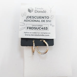 ARRACADAS PAR ORO 14 K 1.1 GRMS (SEMINUEVO)