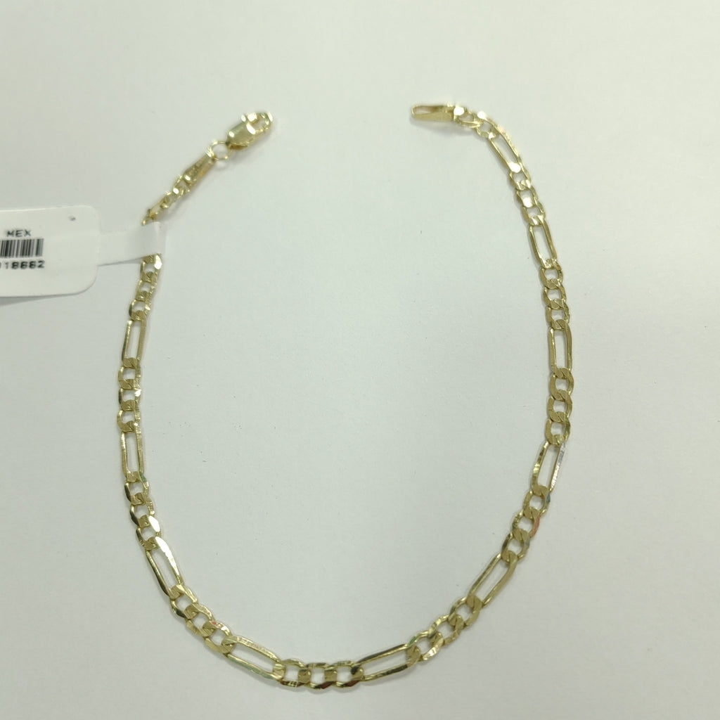 PULSERA TEJIDO 3X1 14K 21 CM 3 GR (NUEVO)