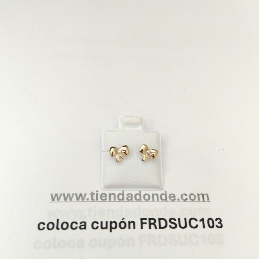 BROQUELES BROQUEL FIG MOÑO C CIRCONIA 14K 0.2441 GR (NUEVO)