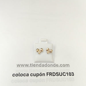 BROQUELES BROQUEL FIG MOÑO C CIRCONIA 14K 0.2441 GR (NUEVO)