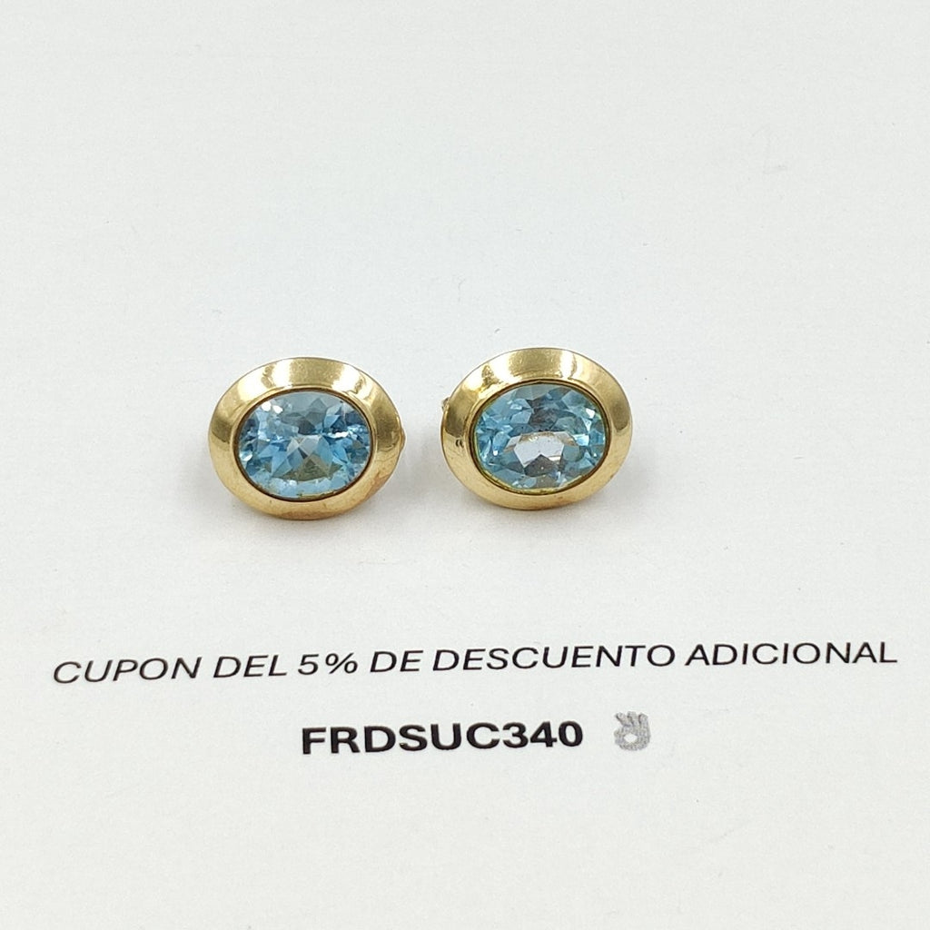 BROQUELES PAR ORO 14 K 7,60 GRMS (SEMINUEVO)