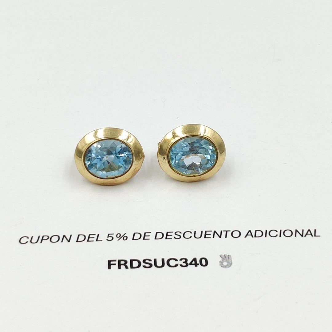 BROQUELES PAR ORO 14 K 7,60 GRMS (SEMINUEVO)