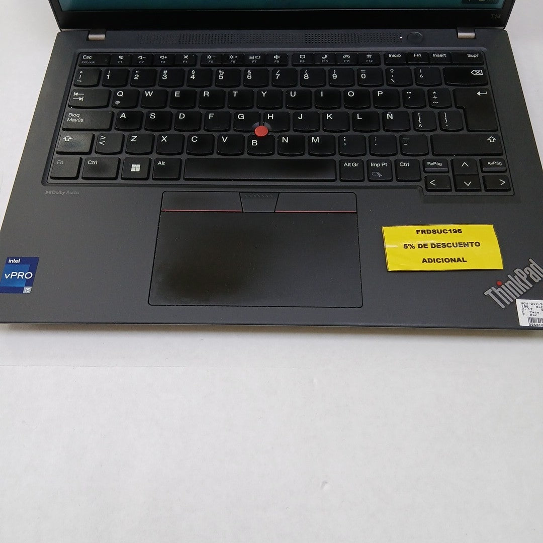 LAPTOP LENOVO THINKPAD T14 GEN 4 (2024) 512 GB SSD 16 GB RAM (SEMINUEVO)