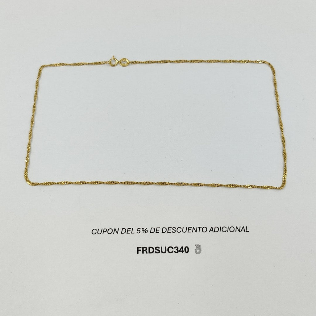 CADENA ORO 14 K 2,30 GRMS (SEMINUEVO)