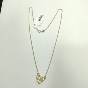 CADENA TEJIDO GARGANTILLA ESPECIAL C FLORES 14K 45 CM 3 GR (NUEVO)