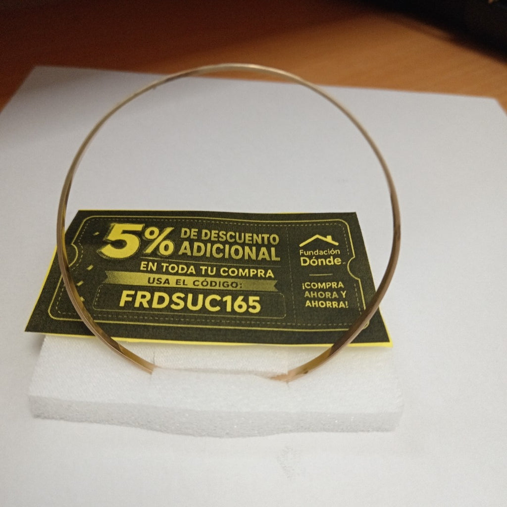 PULSERA RIGIDA ORO 14 K 6.9 GRMS (SEMINUEVO)