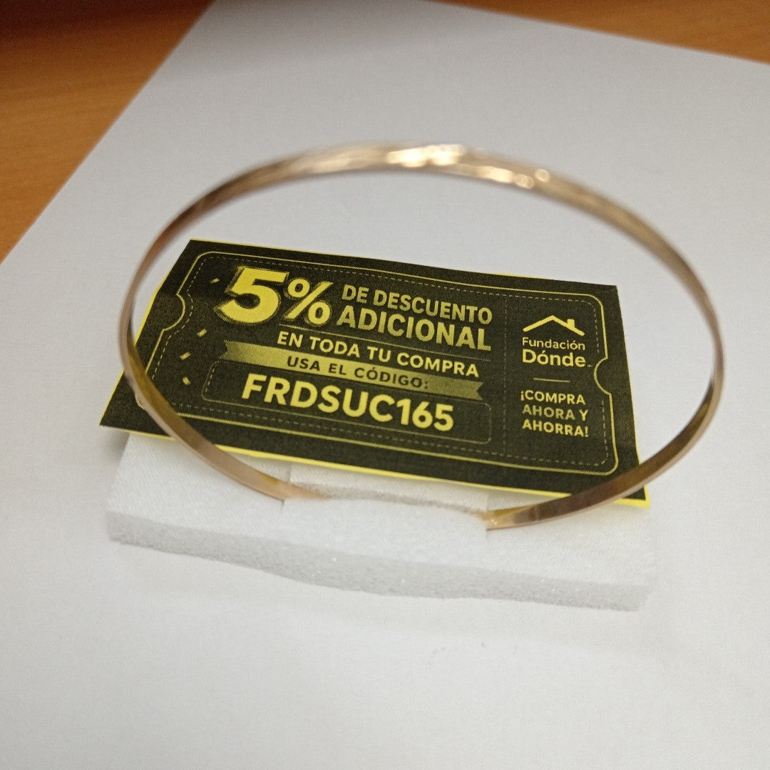 PULSERA RIGIDA ORO 12 K 7.2 GRMS (SEMINUEVO)