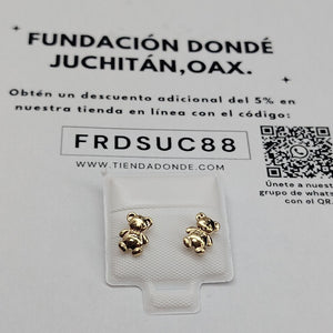 BROQUELES BROQUEL FIG OSO 14K 0.2592 GR (NUEVO)