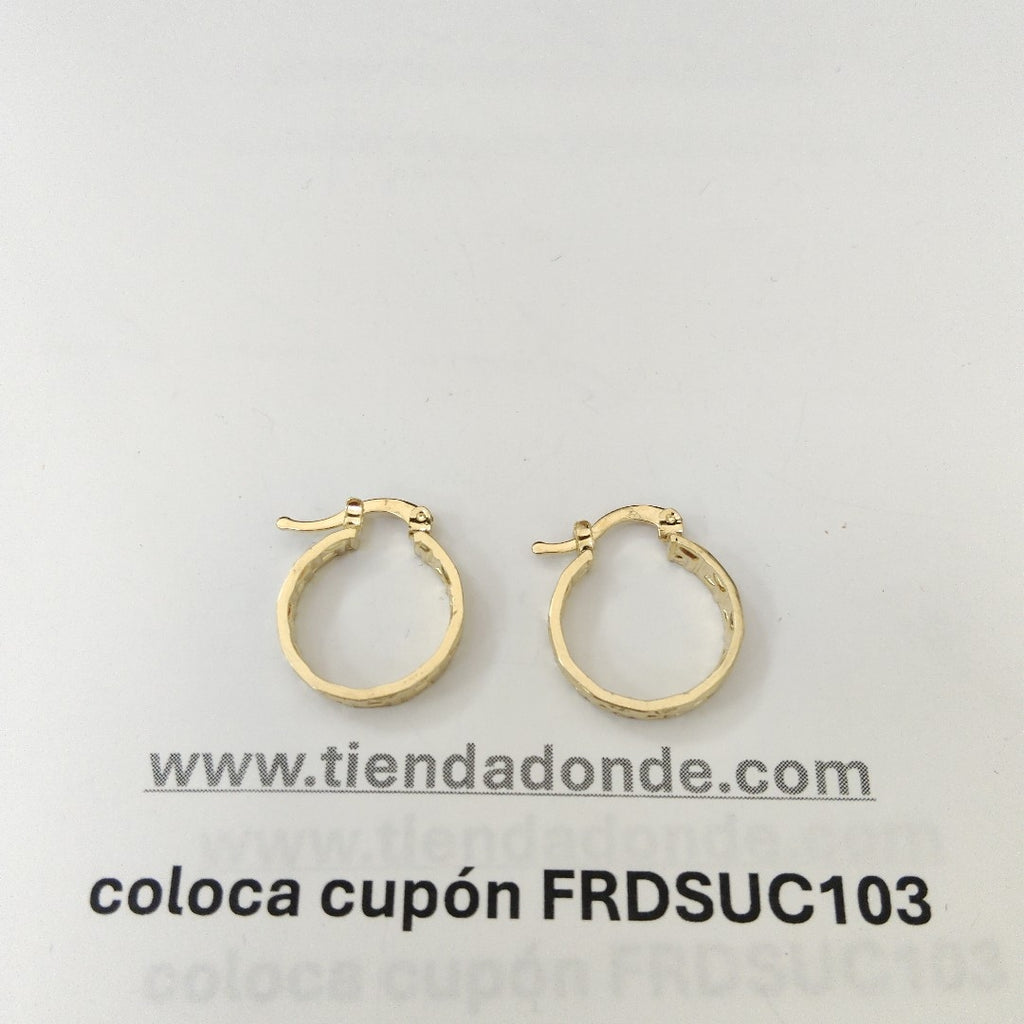 ARETES ARRACADAS FIG GRECAS 14K 1.8 GR (NUEVO)