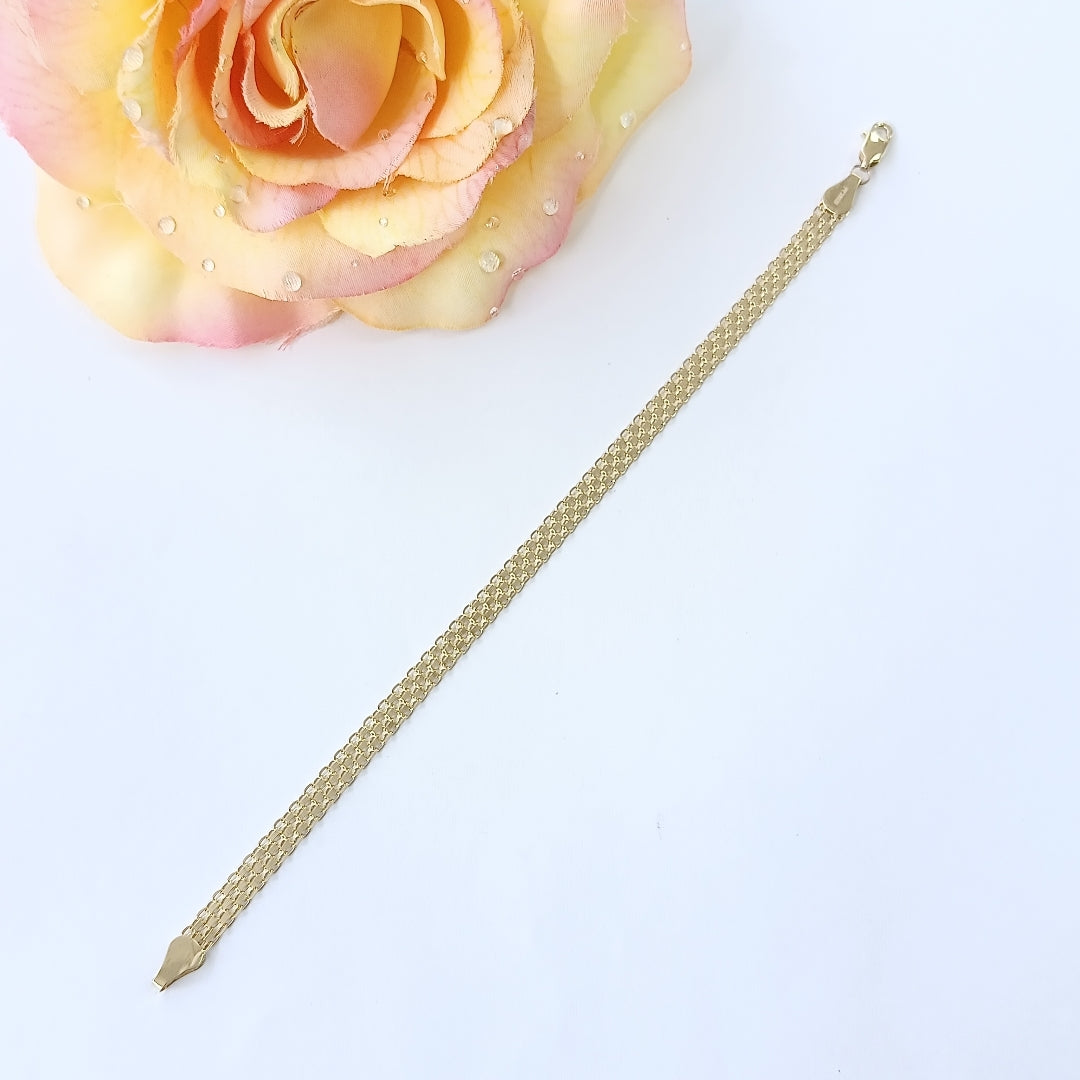 PULSERA ESPECIAL 14K 18 CM 4.4 GR (NUEVO)