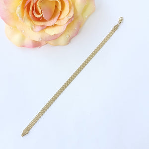 PULSERA ESPECIAL 14K 18 CM 4.4 GR (NUEVO)