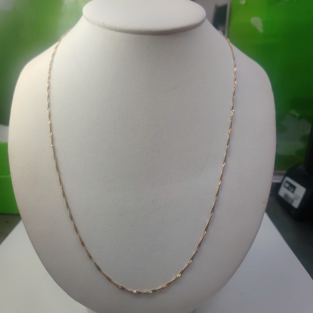 CADENA ORO COMBINADO 14 K 2,70 GRMS (SEMINUEVO)