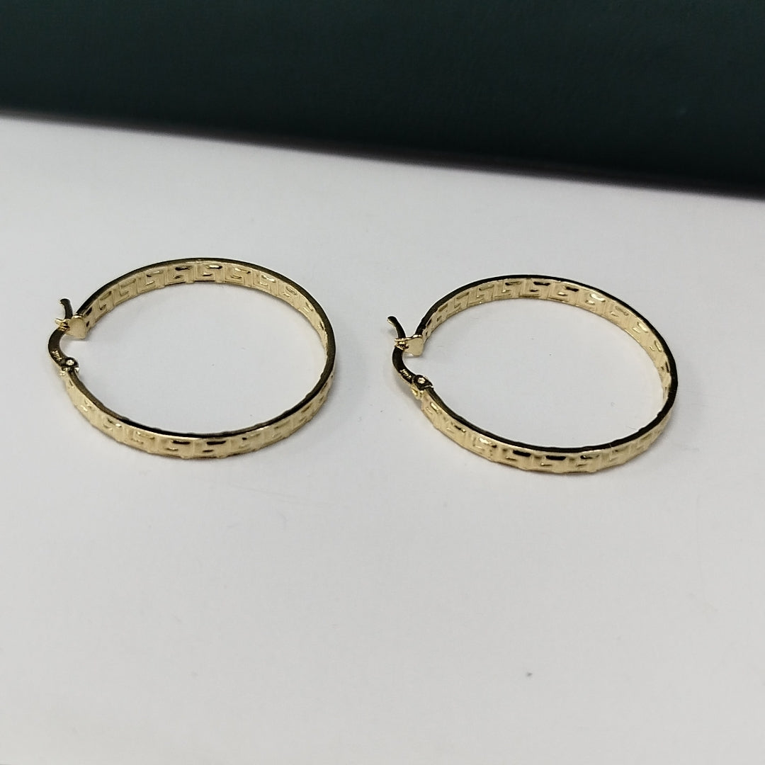 ARETES ARRACADAS FIG GRECAS 14K 3.1 GR (NUEVO)