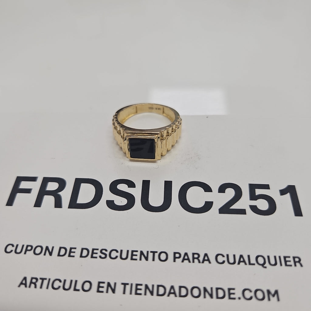 ANILLO C ONIX 14K 9.5 TALLA 8.5 GR (NUEVO)