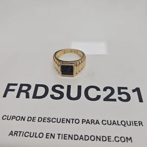 ANILLO C ONIX 14K 9.5 TALLA 8.5 GR (NUEVO)
