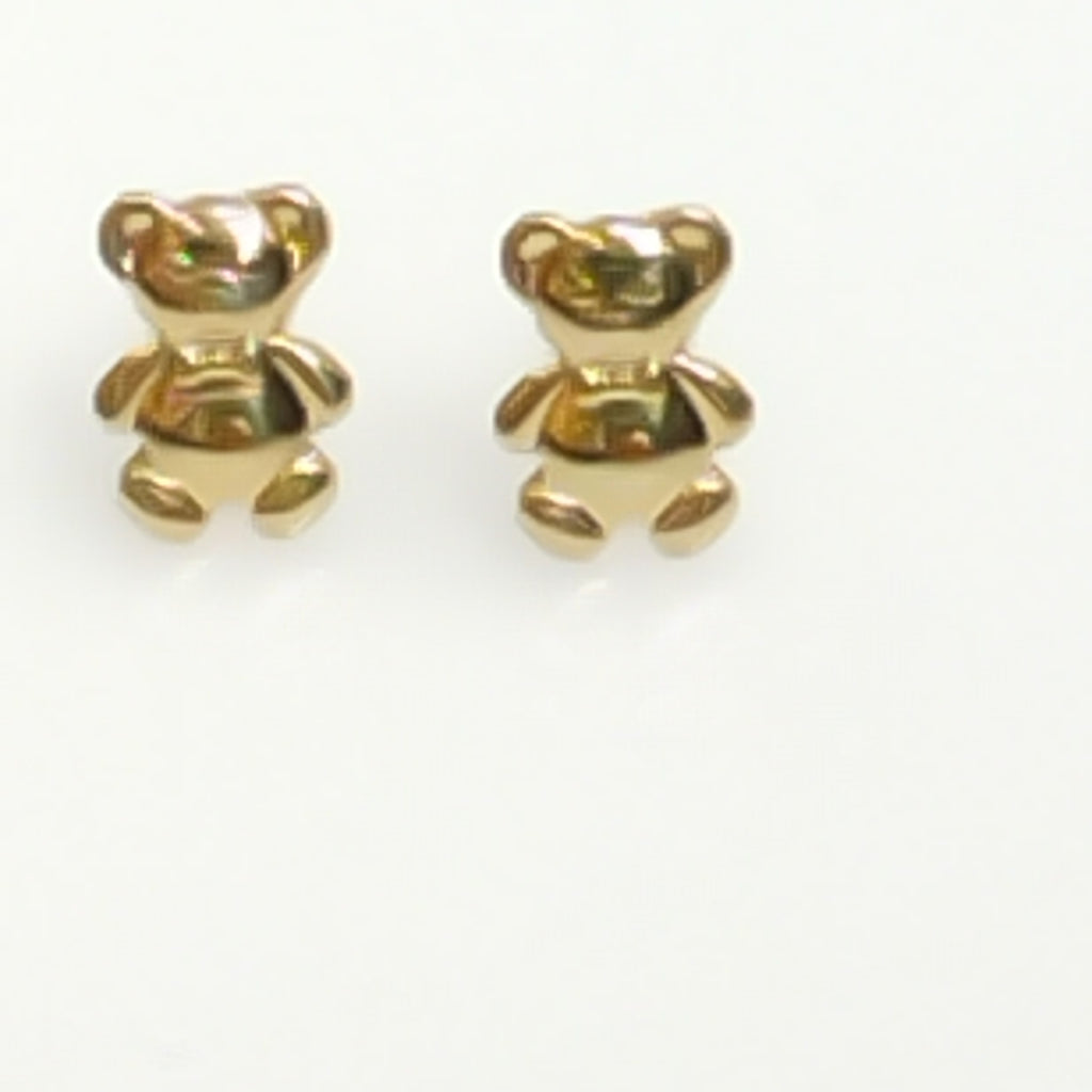BROQUELES BROQUEL FIG OSO 14K 0.2592 GR (NUEVO)