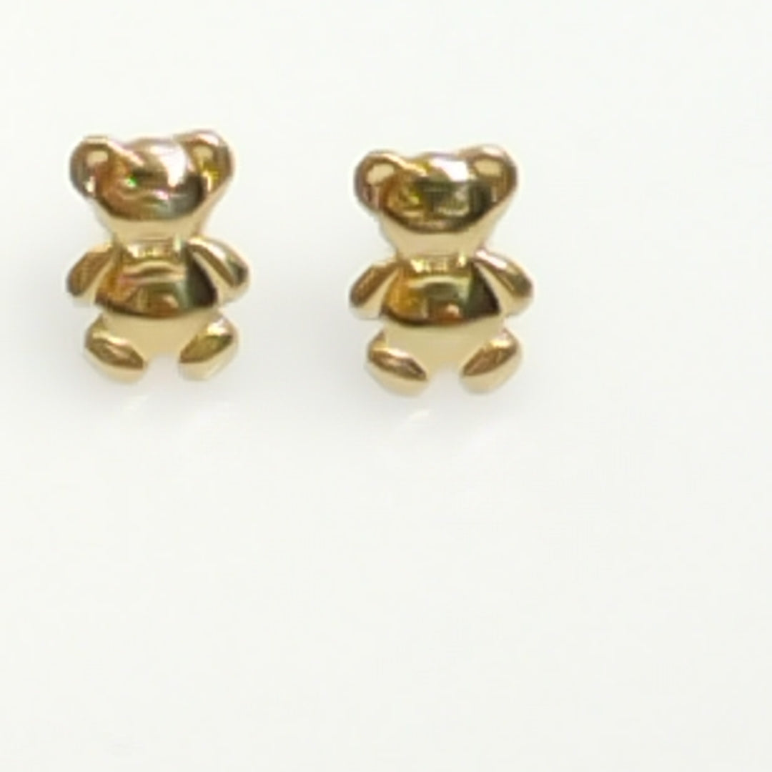 BROQUELES BROQUEL FIG OSO 14K 0.2592 GR (NUEVO)